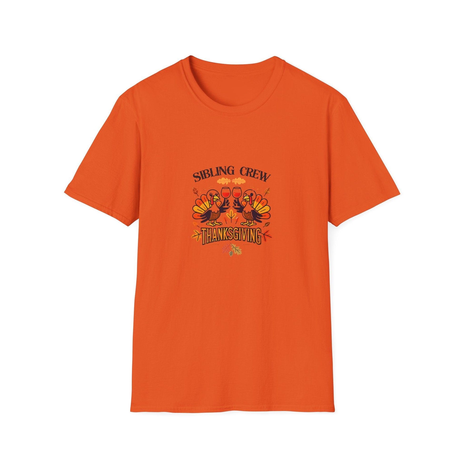 Thanksgiving Sibling Crew - Wine Unisex T-Shirt - Whippie's