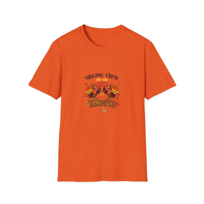 Thanksgiving Sibling Crew - Wine Unisex T-Shirt - Whippie's