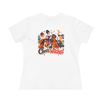 Vintage Halloween Shirt | Cheers, Witches! Women’s Tee – product image 4