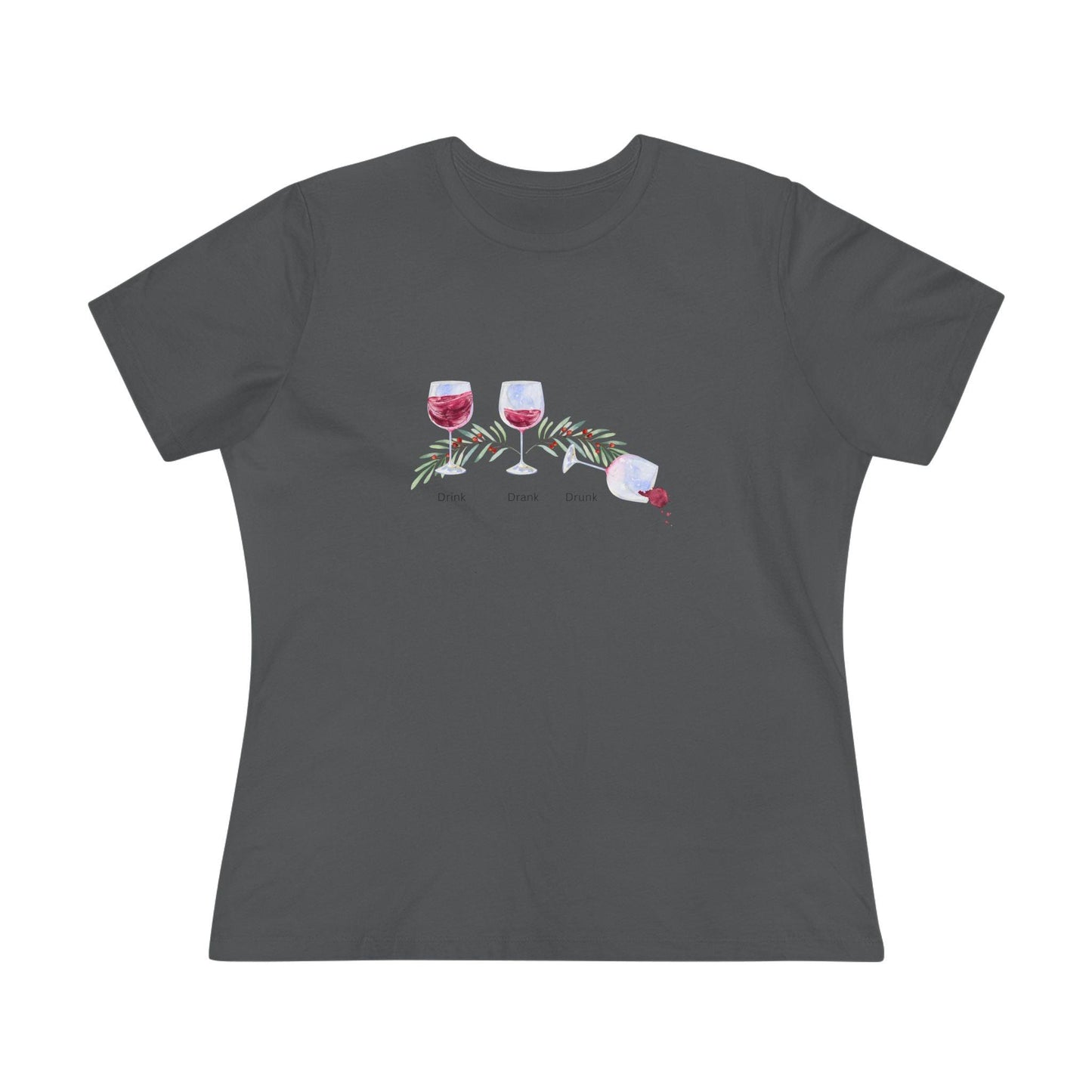 Drink, Drank, Drunk - Christmas Edition - 'Tis the Season to be Tipsy! 🍷🎄 - Women's Softstyle Tee - Whippie's