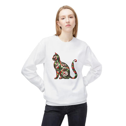 🐱 Merry Meowmas! 🎄 Unisex Fleece Sweatshirt 🎁 - Whippie's