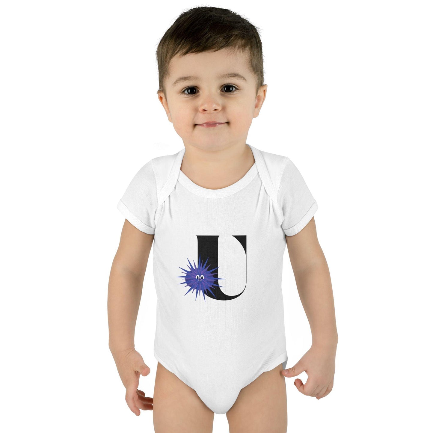 Alphabet Adventures: Letter U - Unforgettable Urchin Baby Onesie U is for Unforgettable Urchin! - Whippie's