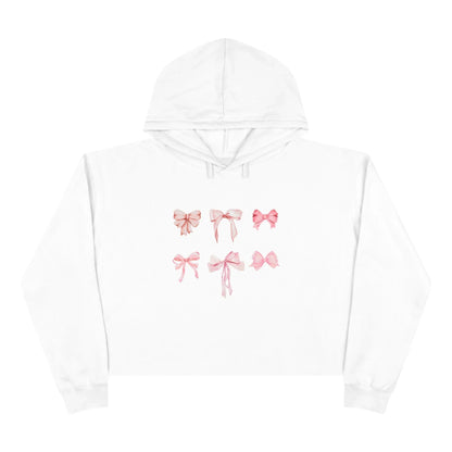 Pink Bow Power Cropped Hoodie - Bow-tiful and Cozy 🎀💖 - Whippie's