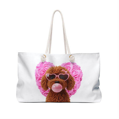 Doodle Love Weekender Tote Bag - 💖 Carry Your Cuteness with Style! 💖 - Whippie's