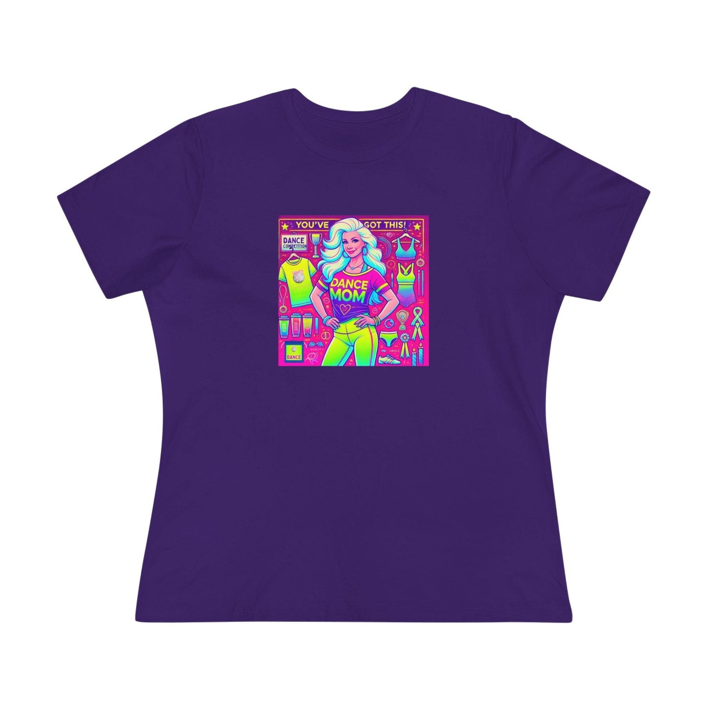 Dance Mom Magic (White Hair) - A Colorful Celebration 🌈 - Women's Softstyle Tee - Whippie's