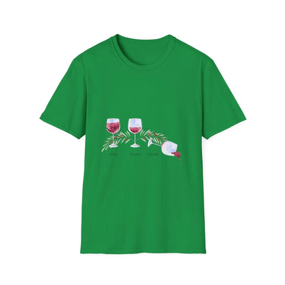 Drink Drank Drunk 🍷🍷🍷 - Holiday Edition - Unisex Softstyle T-shirt - Whippie's