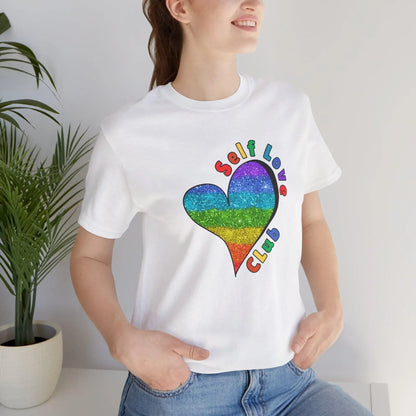 ❤️‍🔥 Self Love Club 🌈 Unisex Tee ✨ Join the club, love yourself! - Whippie's