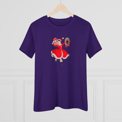 Retro Woman with Wreath - Women's Softstyle Tee - Whippie's