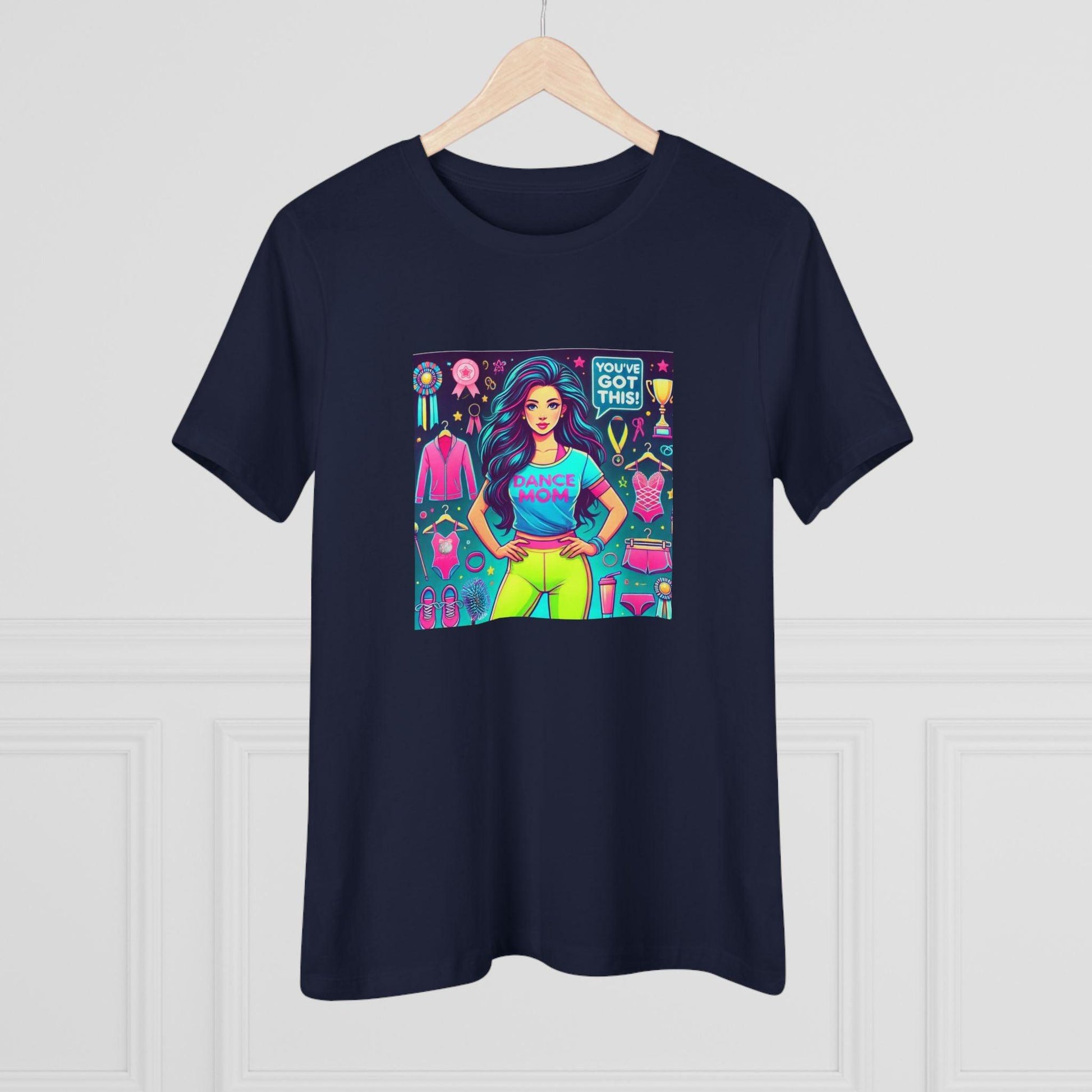 Dance Mom Magic (Black Hair) - A Colorful Celebration 🌈 - Women's Softstyle Tee - Whippie's