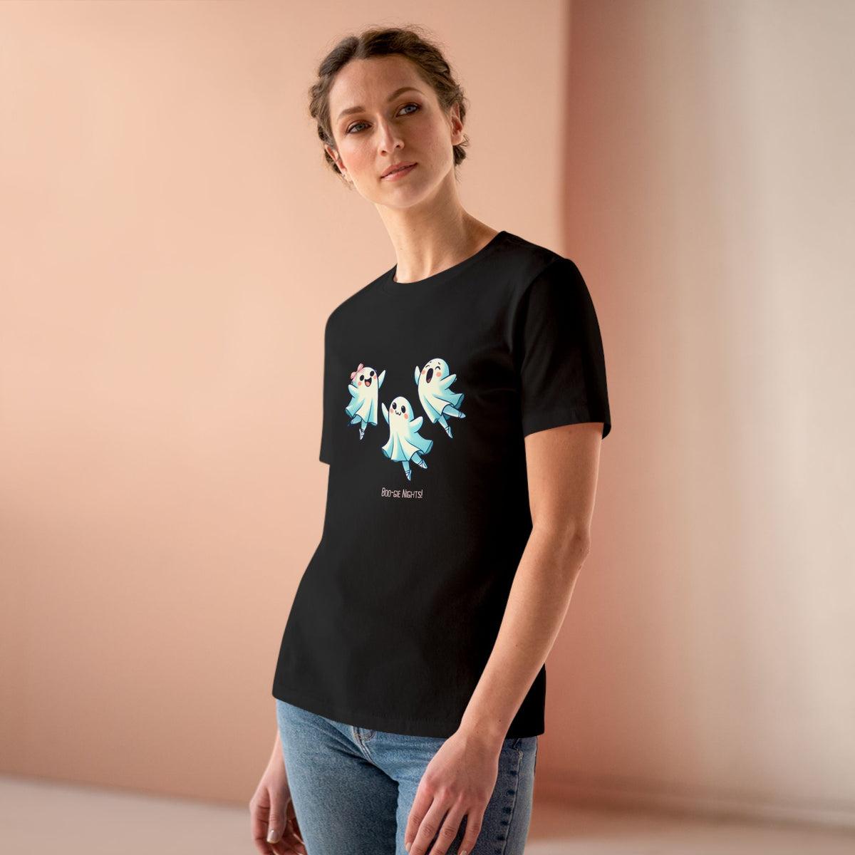 Halloween Dance Shirt for Women | Boo-gie Nights Ghost Ballerina Tee