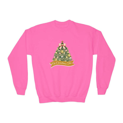 🎄 Oh Christmas Tree ✨ Youth Crewneck Sweatshirt 🎁 - Whippie's