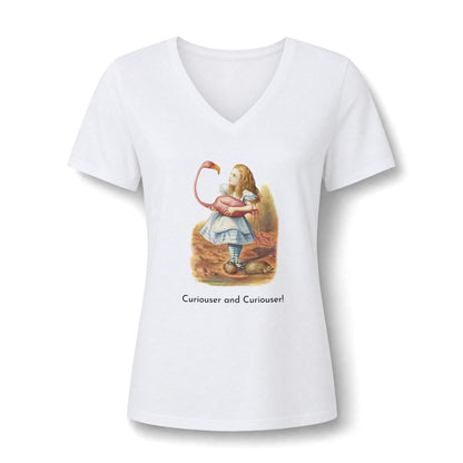 Alice in Wonderland T-Shirt | Flamingo Women’s V-Neck
