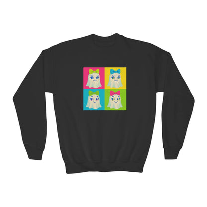 Ghostly Pop Art Youth Crewneck - Whippie's