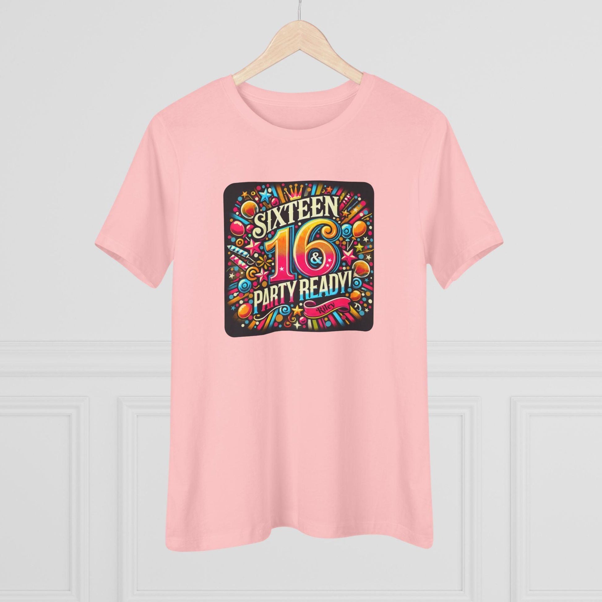 Sweet 16 & Party Ready - Women's Softstyle Tee - Personalizable - Whippie's