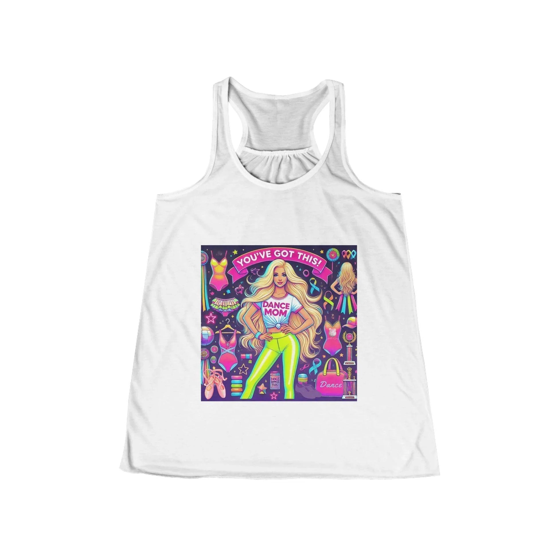 Dance Mom: You've Got This - Blonde (Young) Mom Flowy Racerback Tank - Whippie's