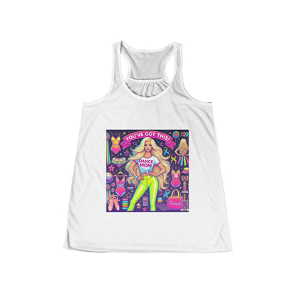 Dance Mom: You've Got This - Blonde (Young) Mom Flowy Racerback Tank - Whippie's