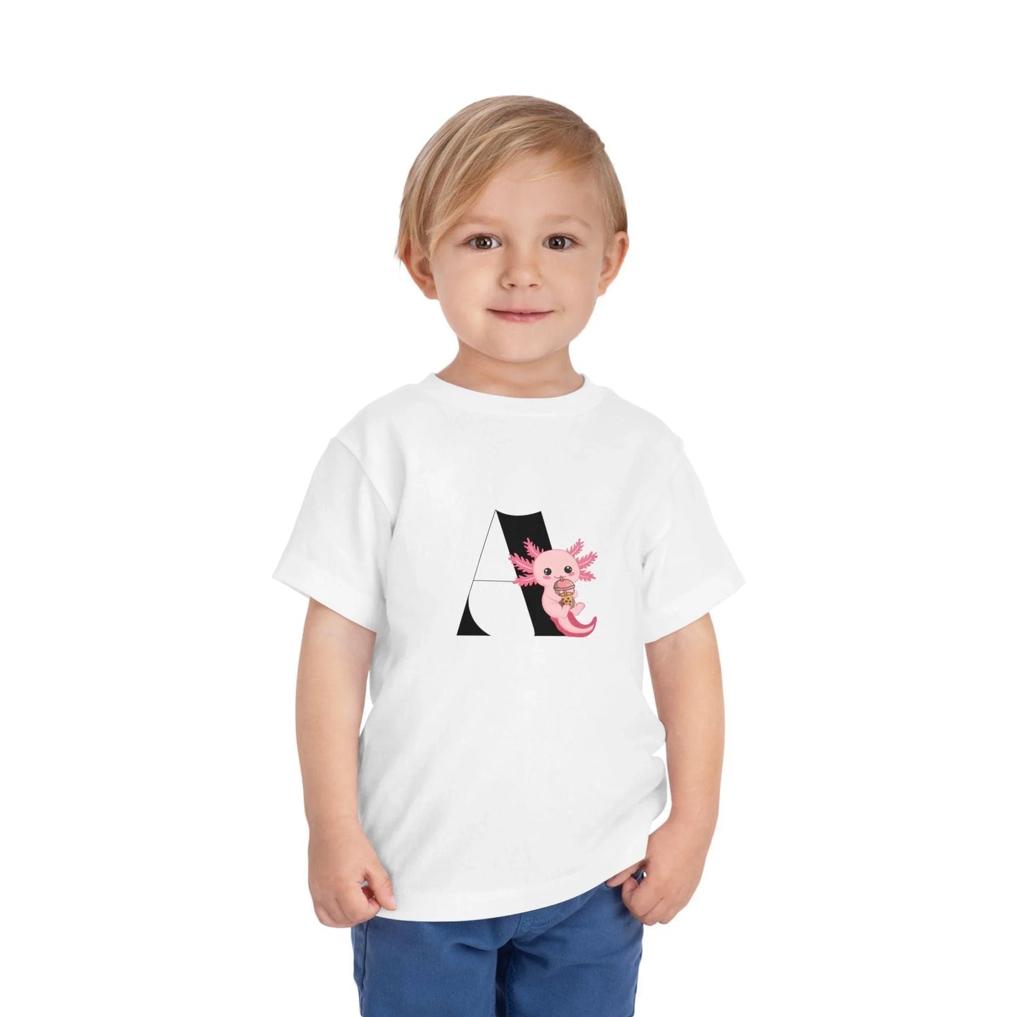 Alphabet Adventures: A is for Axolotyl! ✨ Toddler T-Shirt - Whippie's