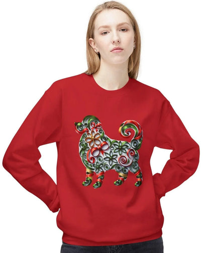 🐶 Merry Woofmas! 🎄 Unisex Fleece Sweatshirt 🎁 - Whippie's