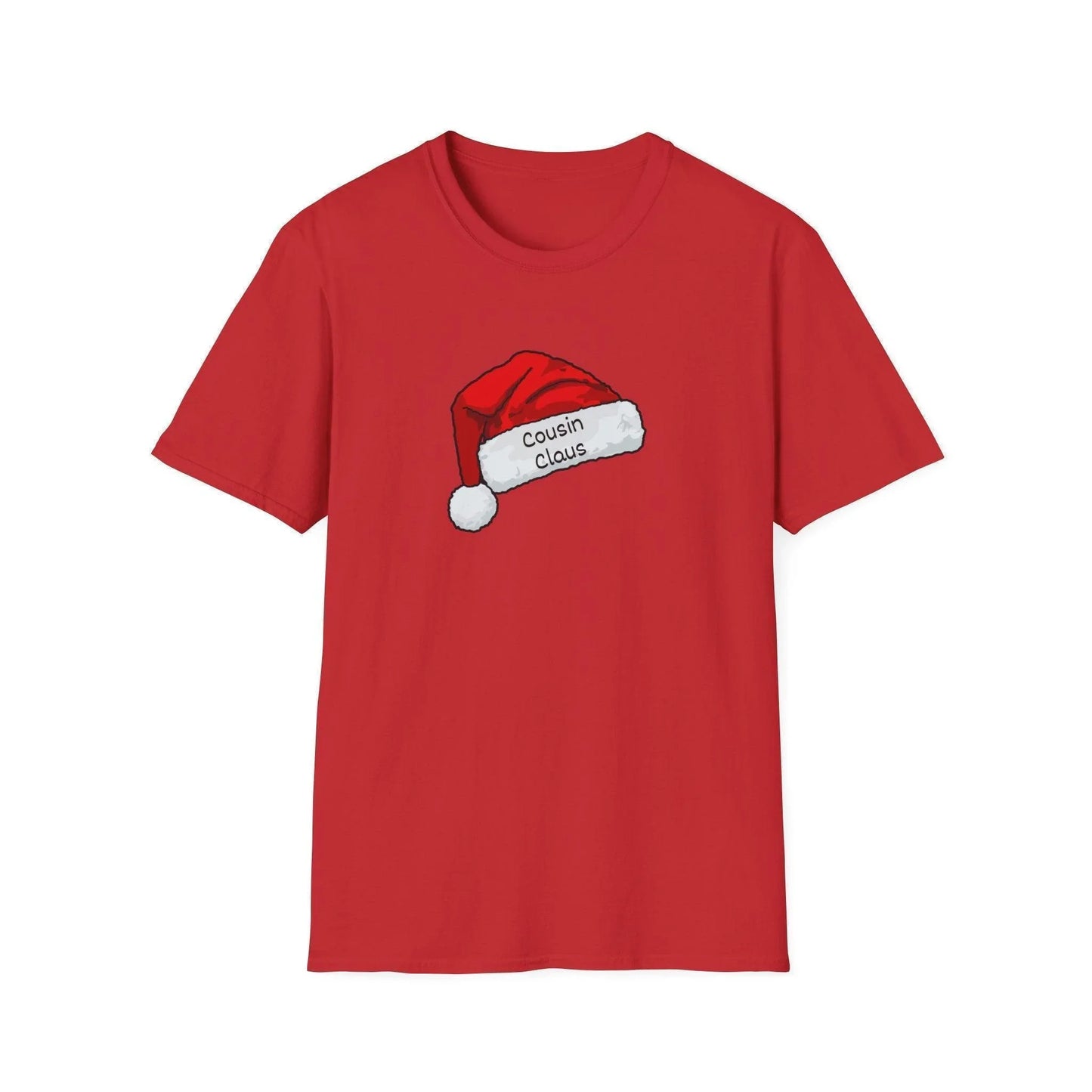 Cousin Claus: The Coolest Santa in Town 🎅- Unisex Softstyle T-shirt - Whippie's