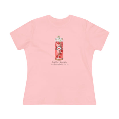 Polka Dot Mouse Cocktail Shirt - Too Many Cocktails!
