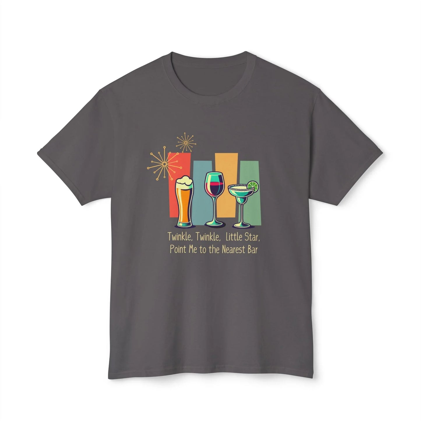 Twinkle, Twinkle, Little Star, Point Me to the Nearest Bar Unisex HD Cotton™ T-shirt