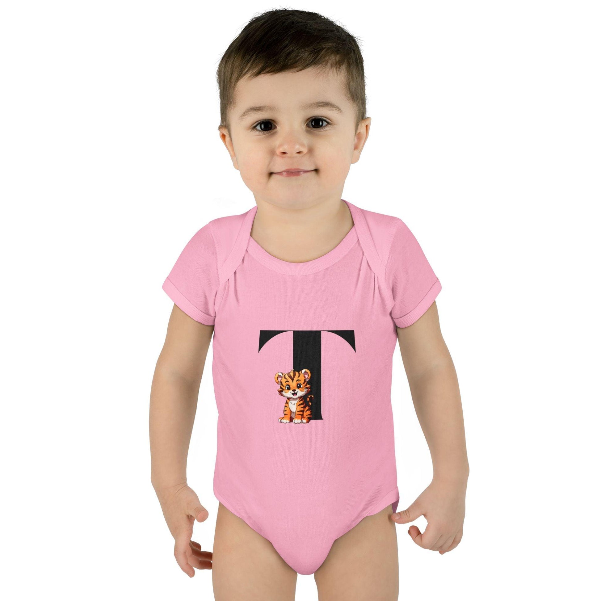 Alphabet Adventures: Letter T - Terrific Tiger Baby Onesie T is for Terrific Tiger! - Whippie's