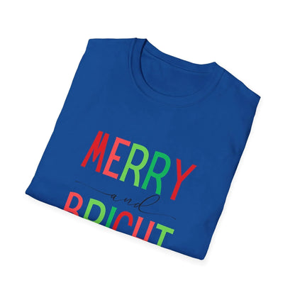 Merry and Bright Unisex Tee 🌈✨ - Whippie's