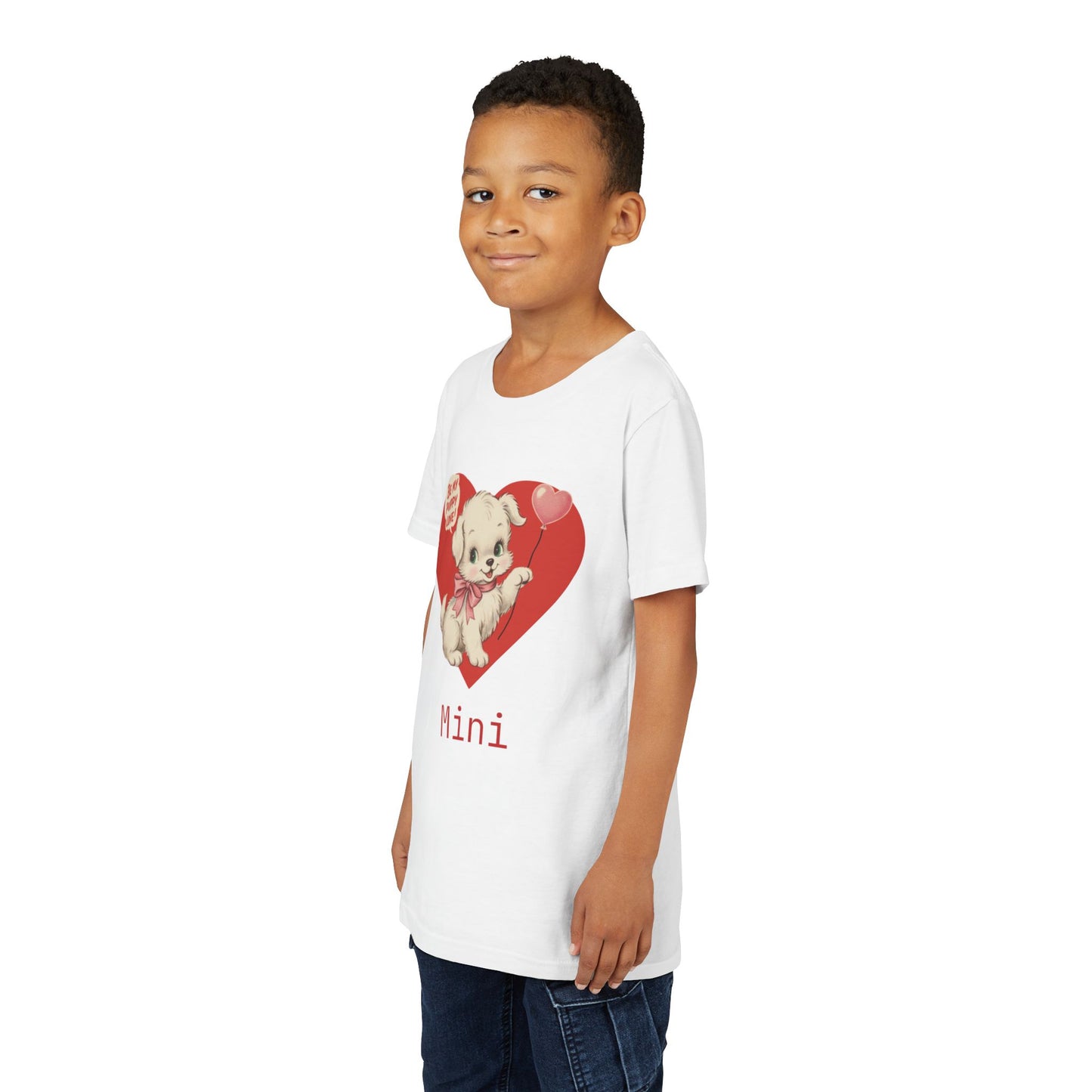 Matching Valentine Tee | Youth Puppy Love - Personalizable