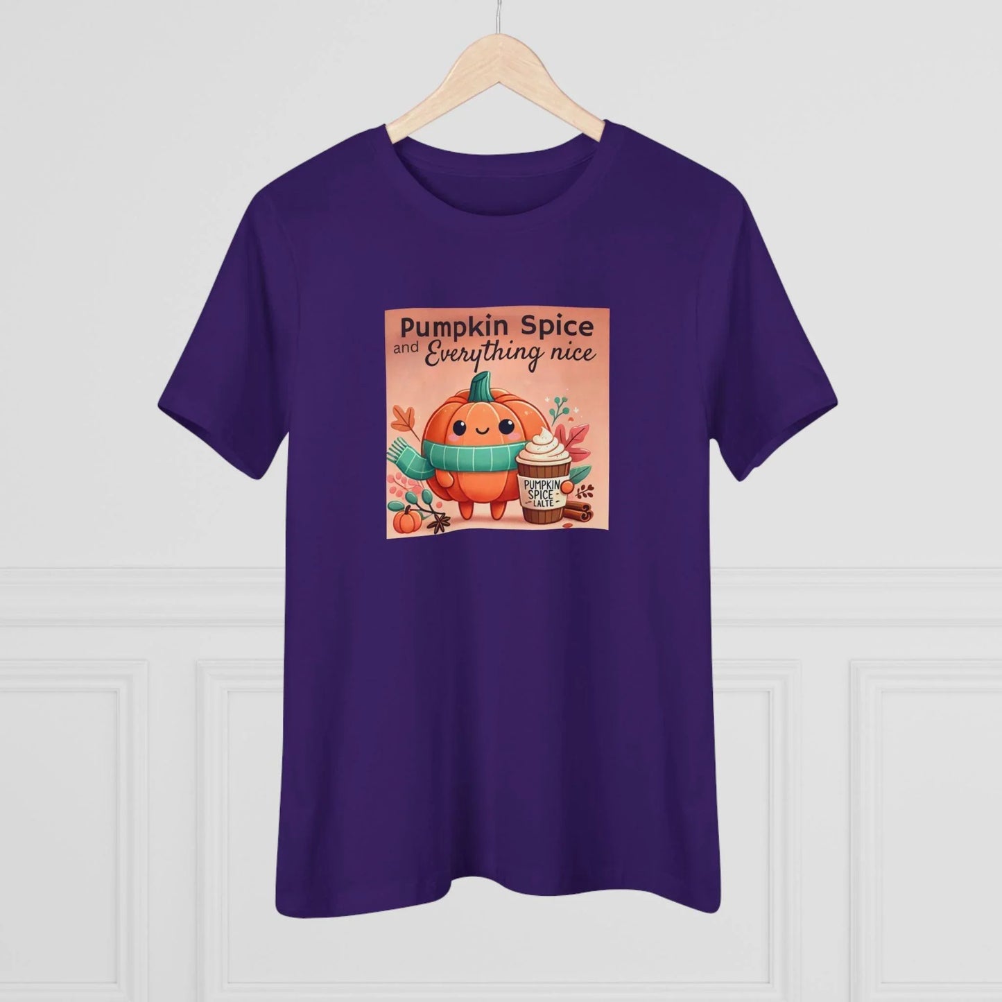 Cute Pumpkin: Pumpkin Spice and Everything Nice - Women's Softstyle Tee - Whippie's