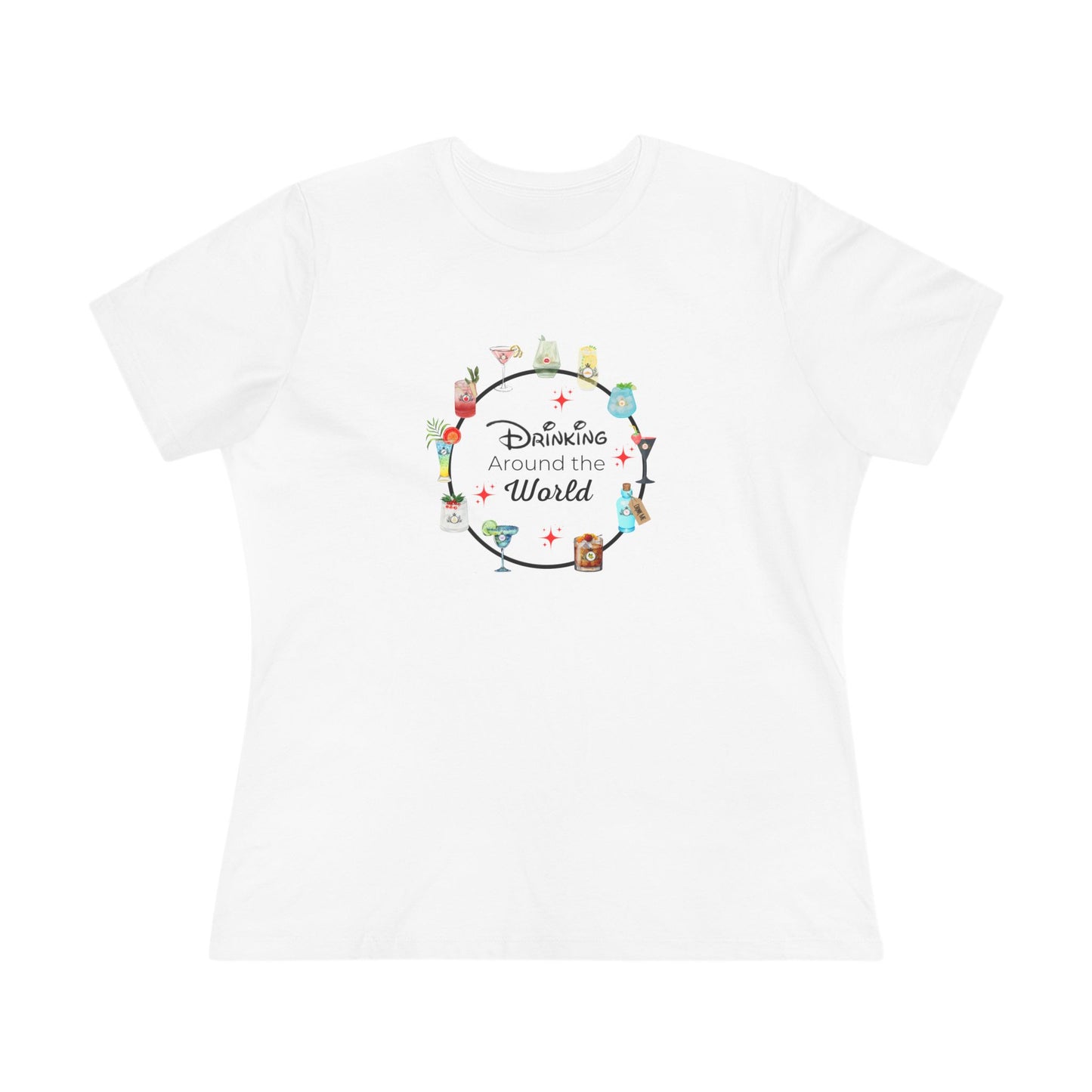 Drinking Around the World - Princess - Women's Softstyle Tee