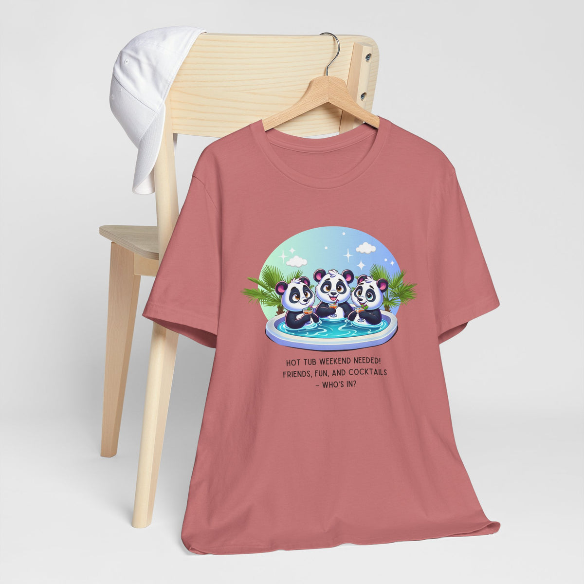 Hot Tub Weekend - Unisex Jersey Tee - Who's In For a Relaxing Getaway?