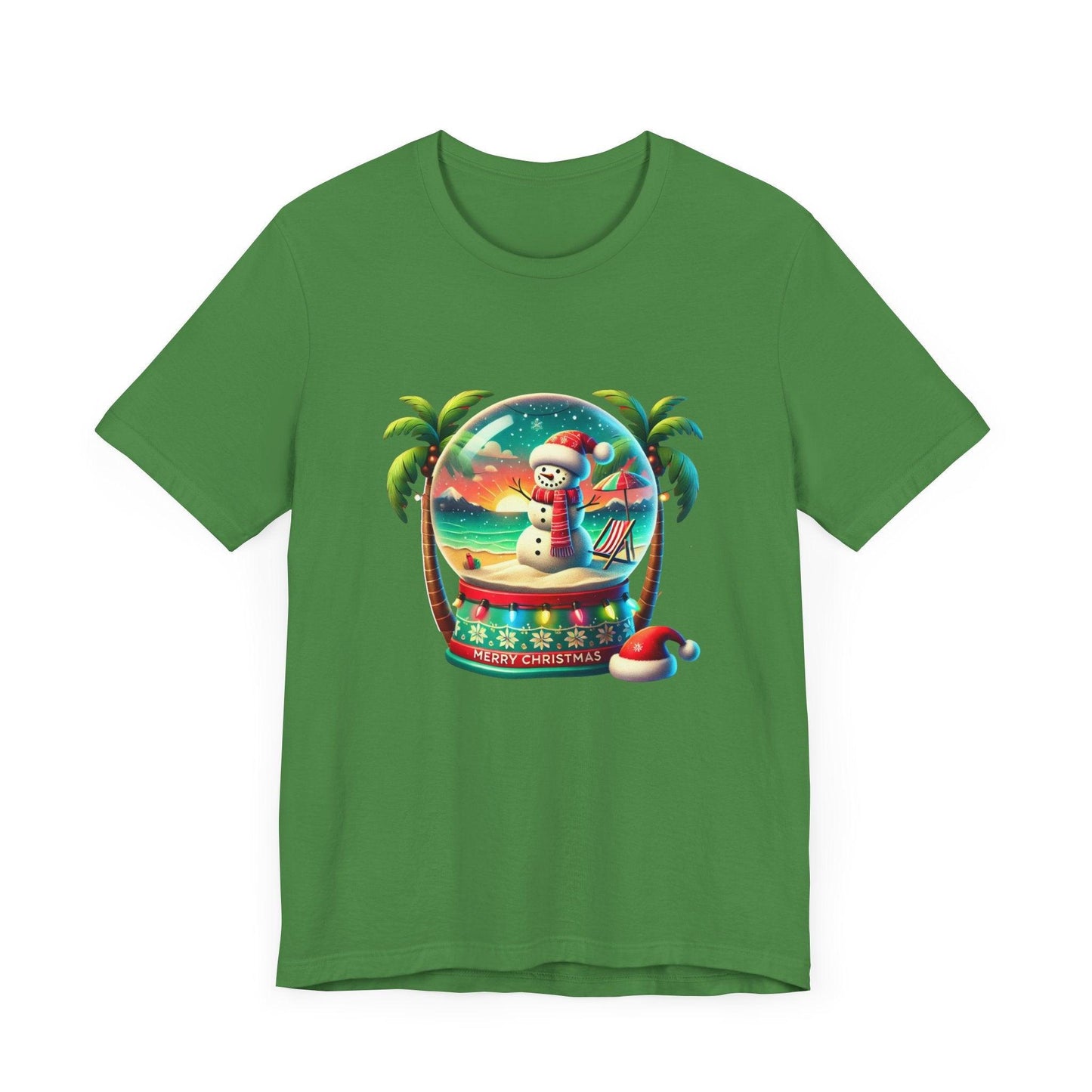 Tropical Christmas Paradise: Merry Christmas Unisex Jersey Short Sleeve Tee - Whippie's