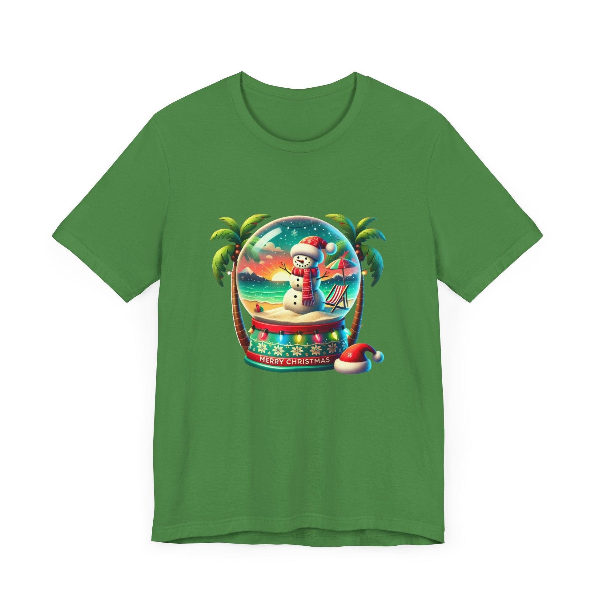 Tropical Christmas Paradise: Merry Christmas Unisex Jersey Short Sleeve Tee - Whippie's