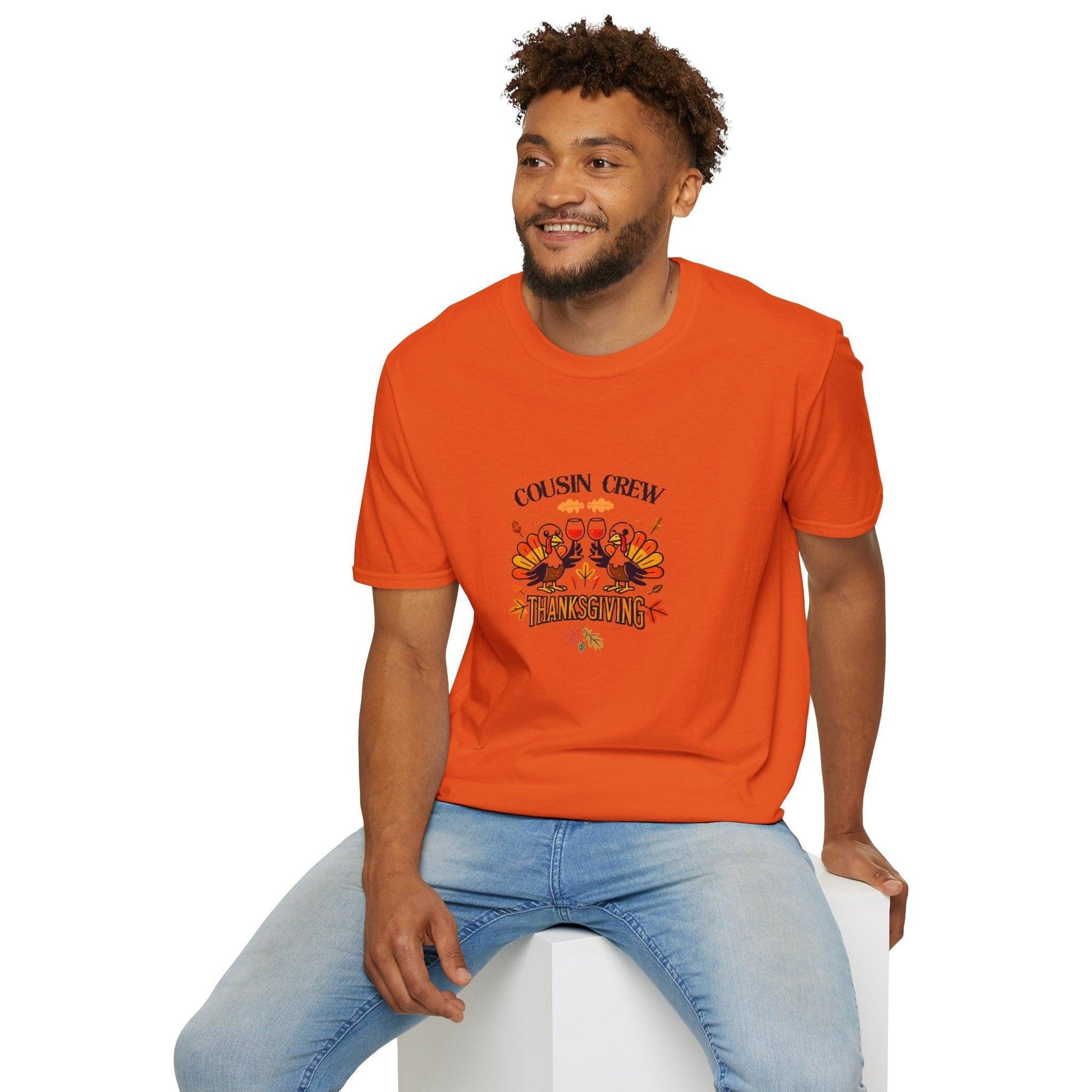 Thanksgiving Cousin Crew - Cheers to the Crew! 🦃🥂🍁 Unisex T-Shirt - Whippie's