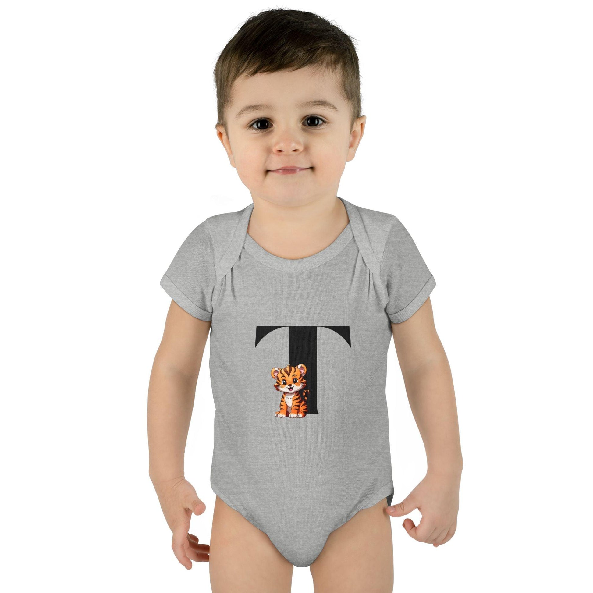 Alphabet Adventures: Letter T - Terrific Tiger Baby Onesie T is for Terrific Tiger! - Whippie's