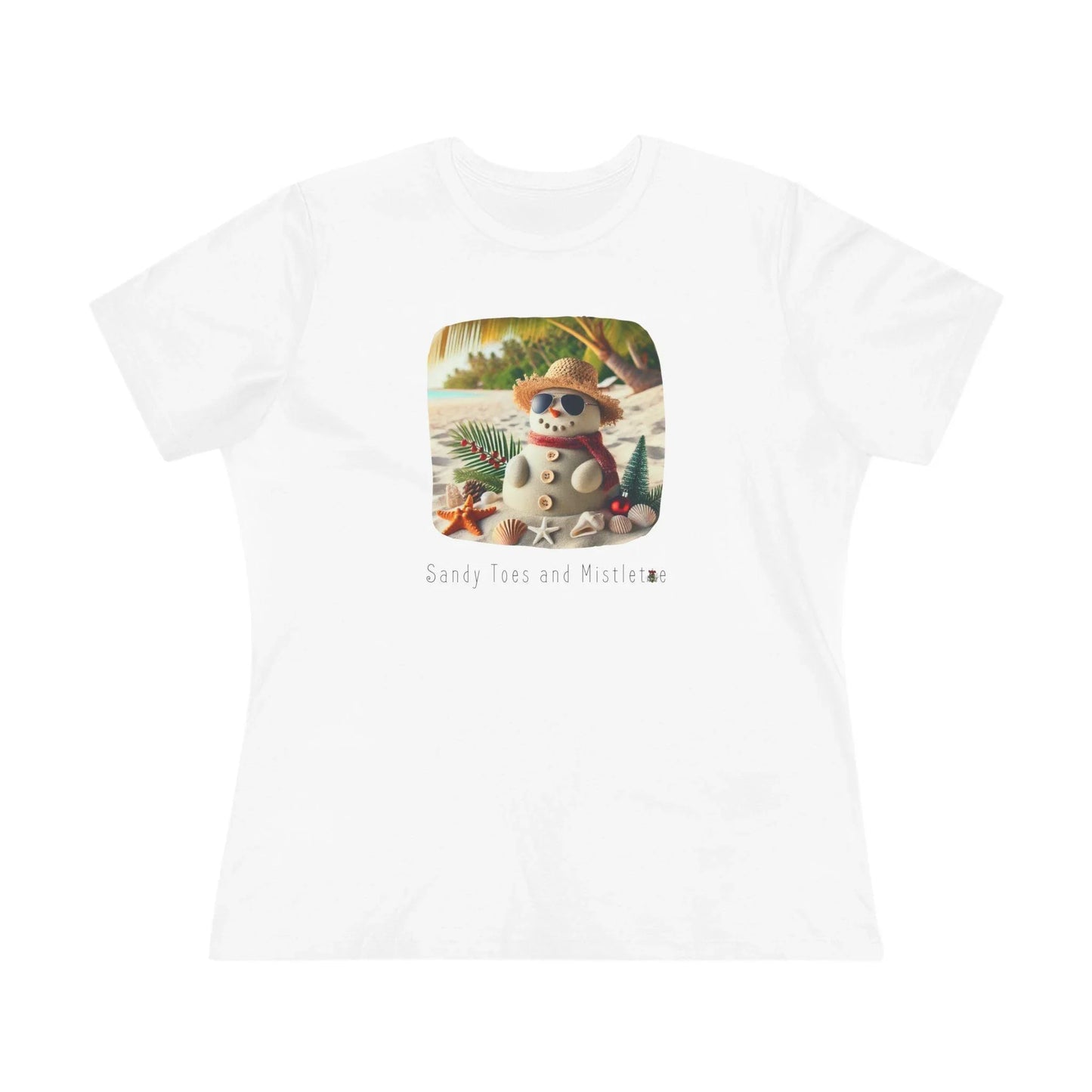 🏖️ Sandy Toes & Mistletoe ☃️ Women's Tee ✨ - Whippie's