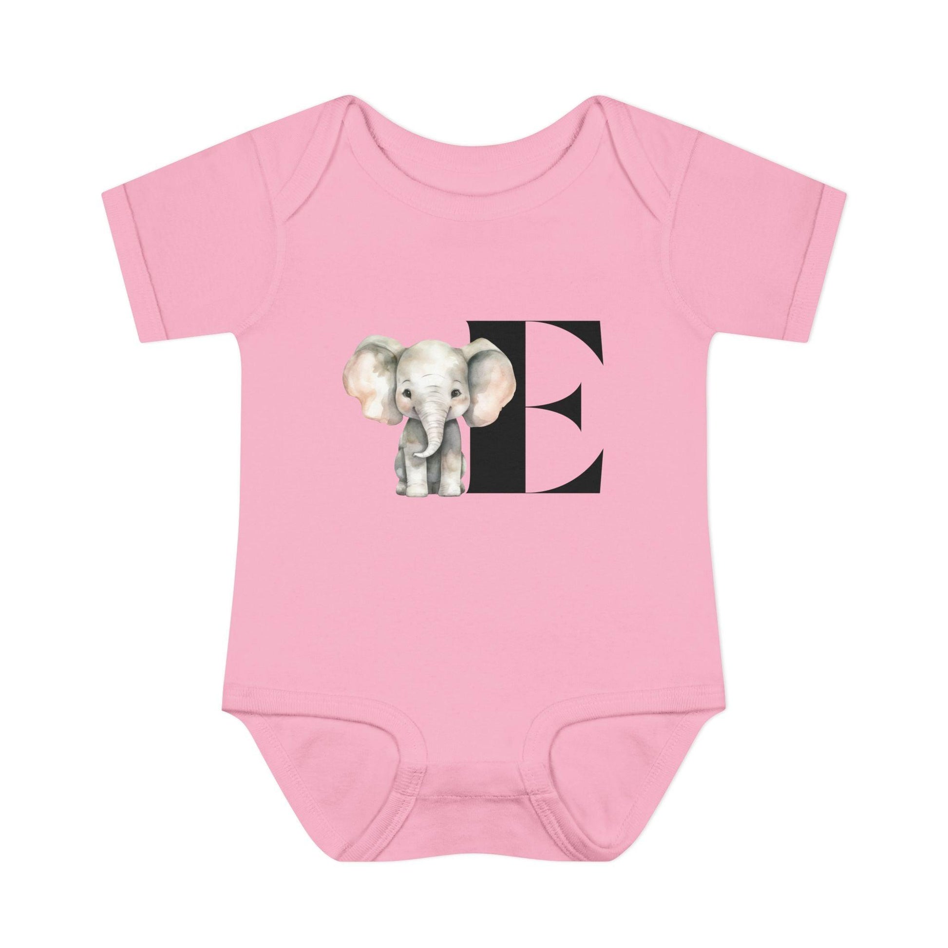 Alphabet Adventures: Letter E - Enormous Elephant Baby Onesie - Whippie's