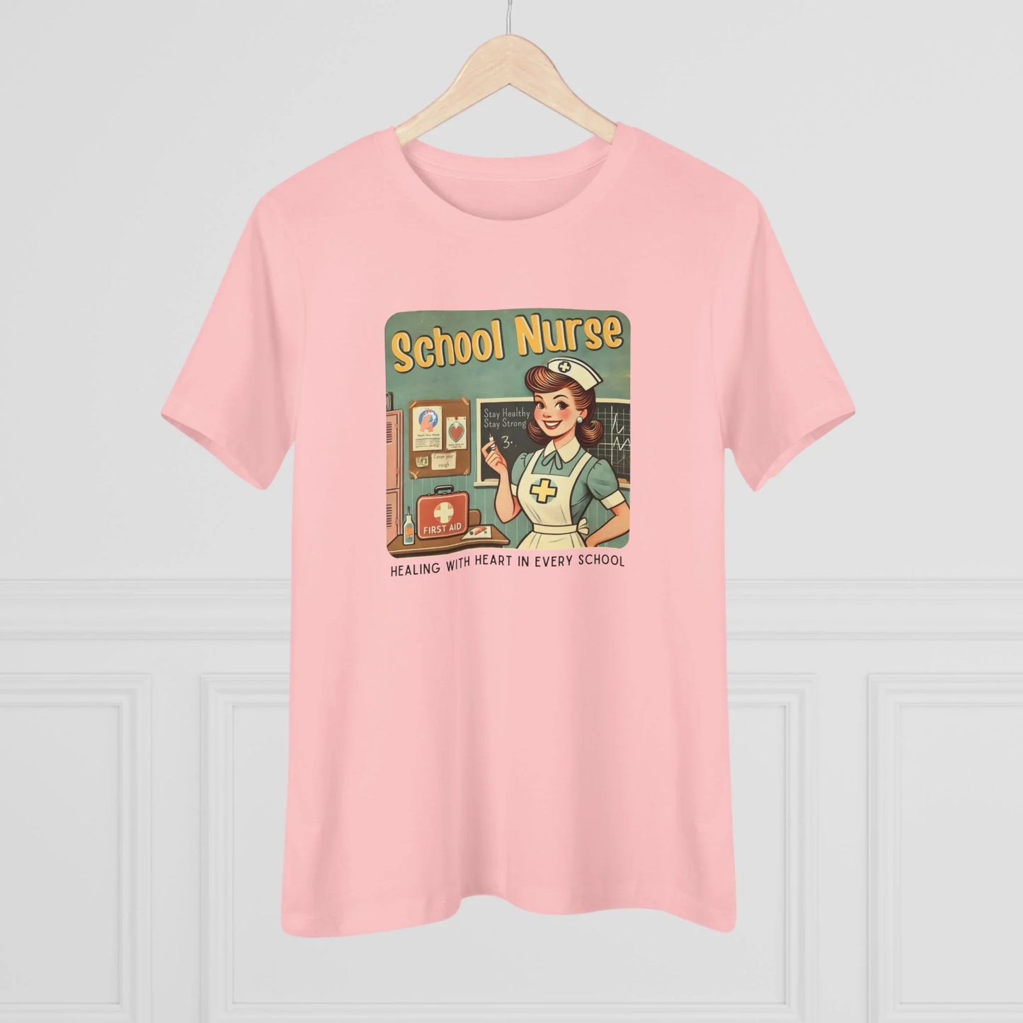 School Nurse Hero Tee - Healing with Heart in Every School