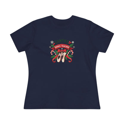 Santa's Favorite Dance Teacher Women's Softstyle Tee - Whippie's
