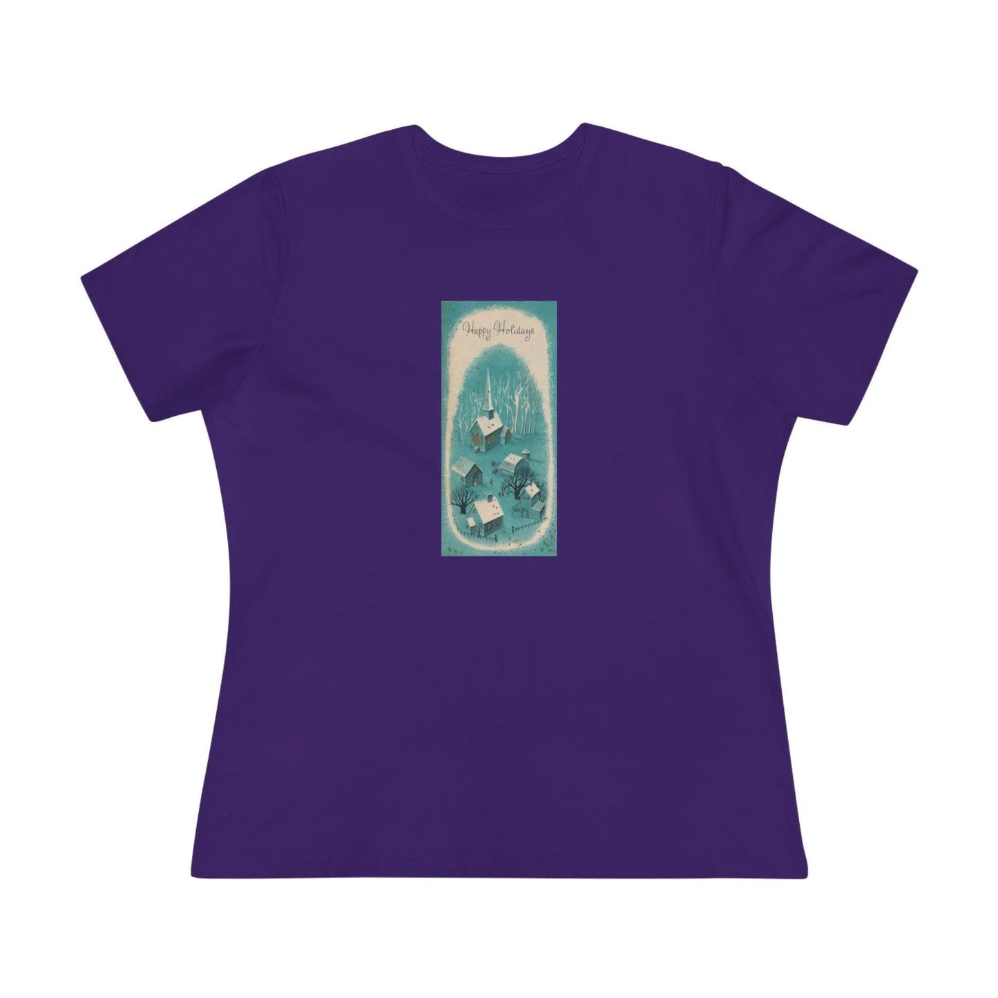 Happy Holidays - Vintage Village - Women's Tee - Whippie's