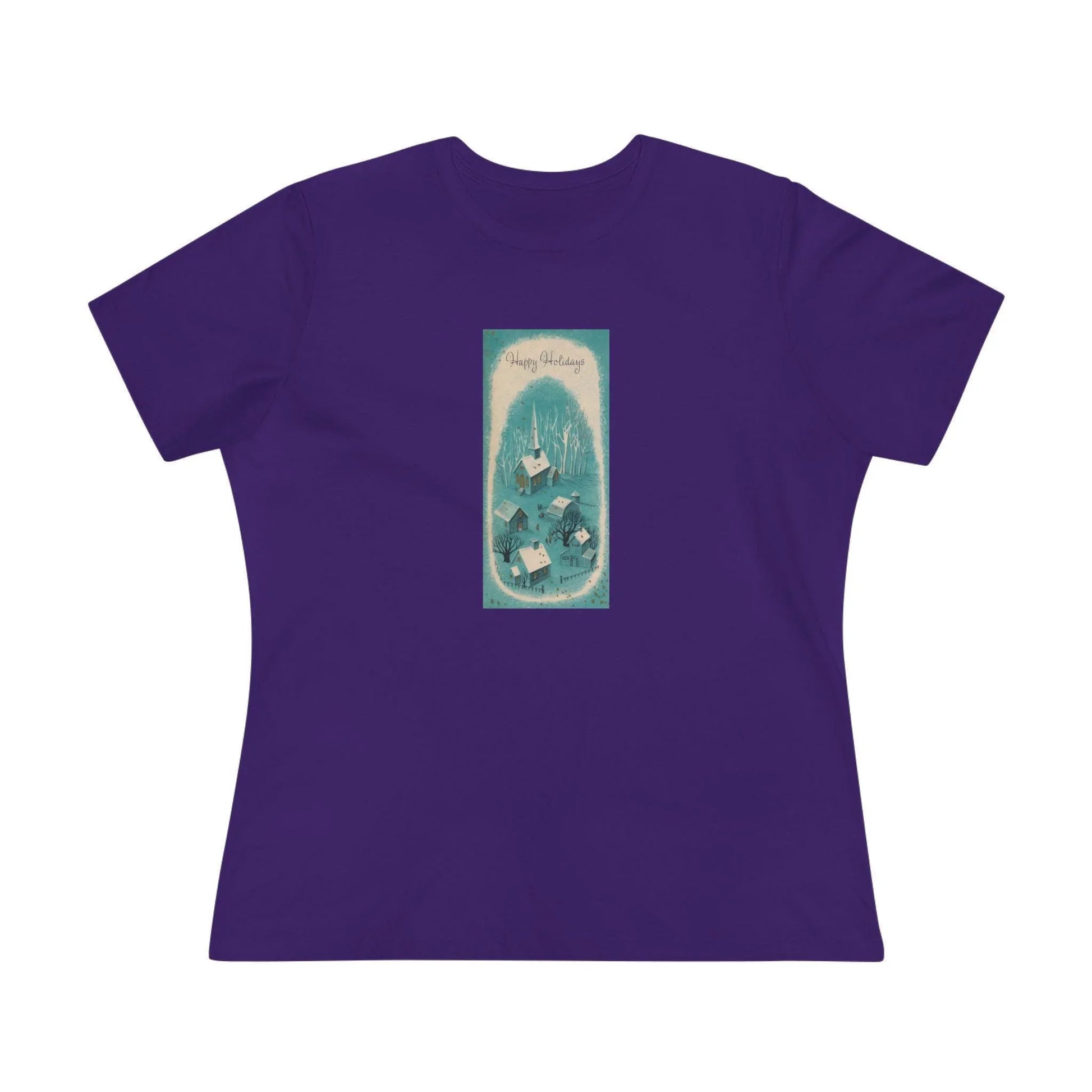 Happy Holidays - Vintage Village - Women's Tee - Whippie's