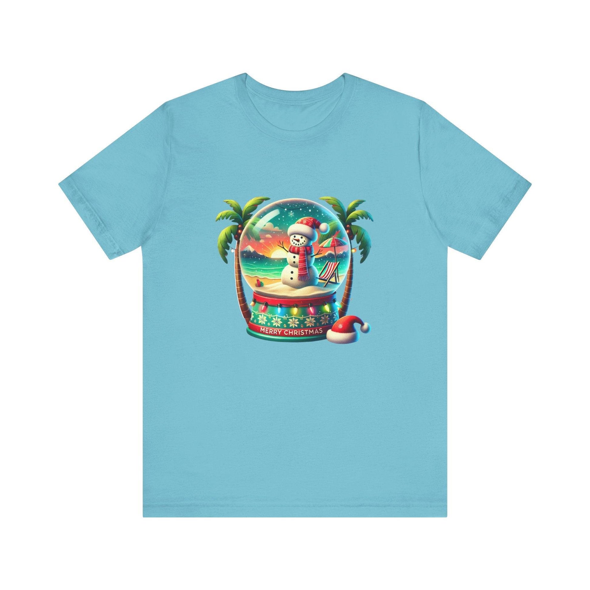 Tropical Christmas Paradise: Merry Christmas Unisex Jersey Short Sleeve Tee - Whippie's