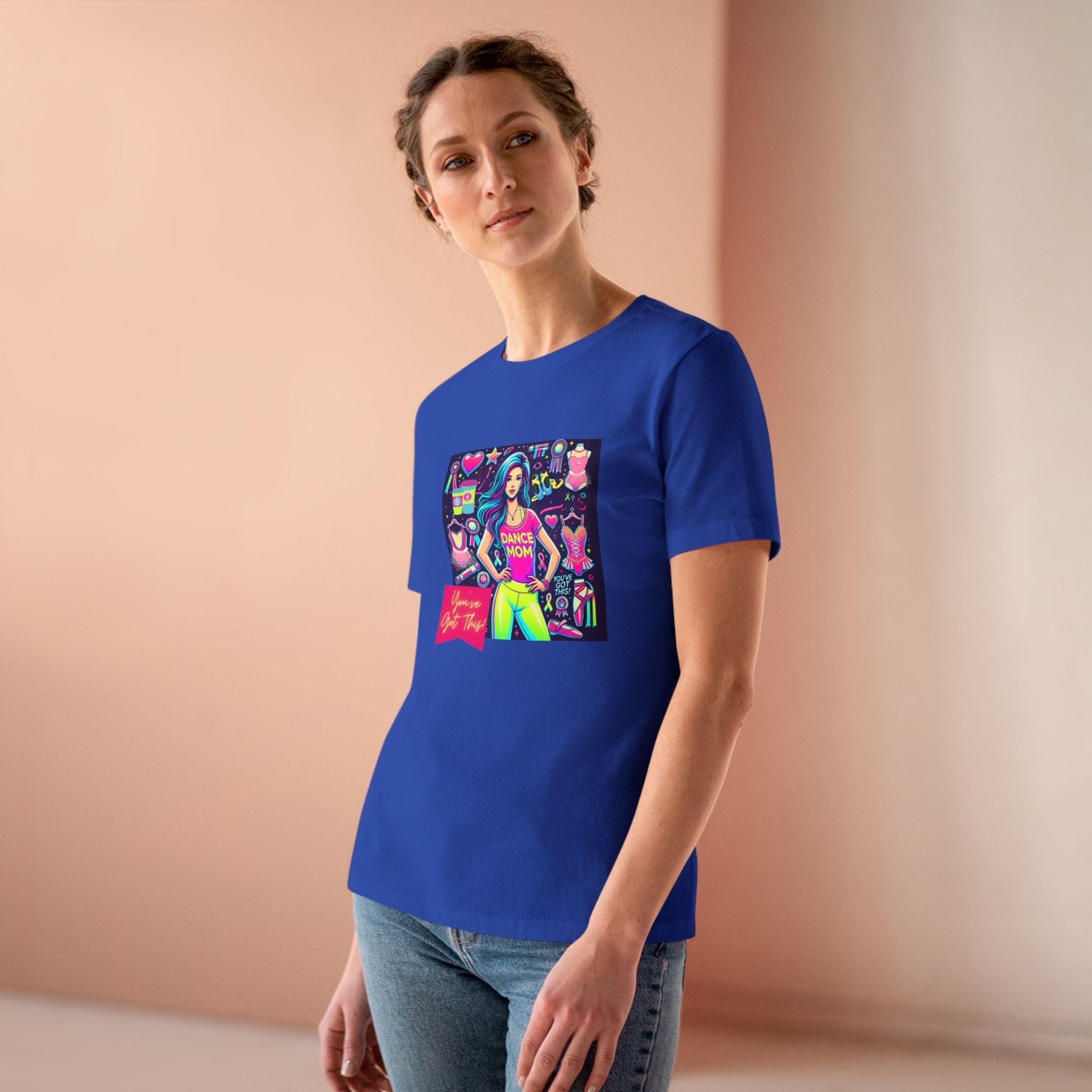 Dance Mom: You've Got This - Stylish Brunette Mom - Women's Softstyle Tee Celebrate Your Inner Dance Mom! - Whippie's