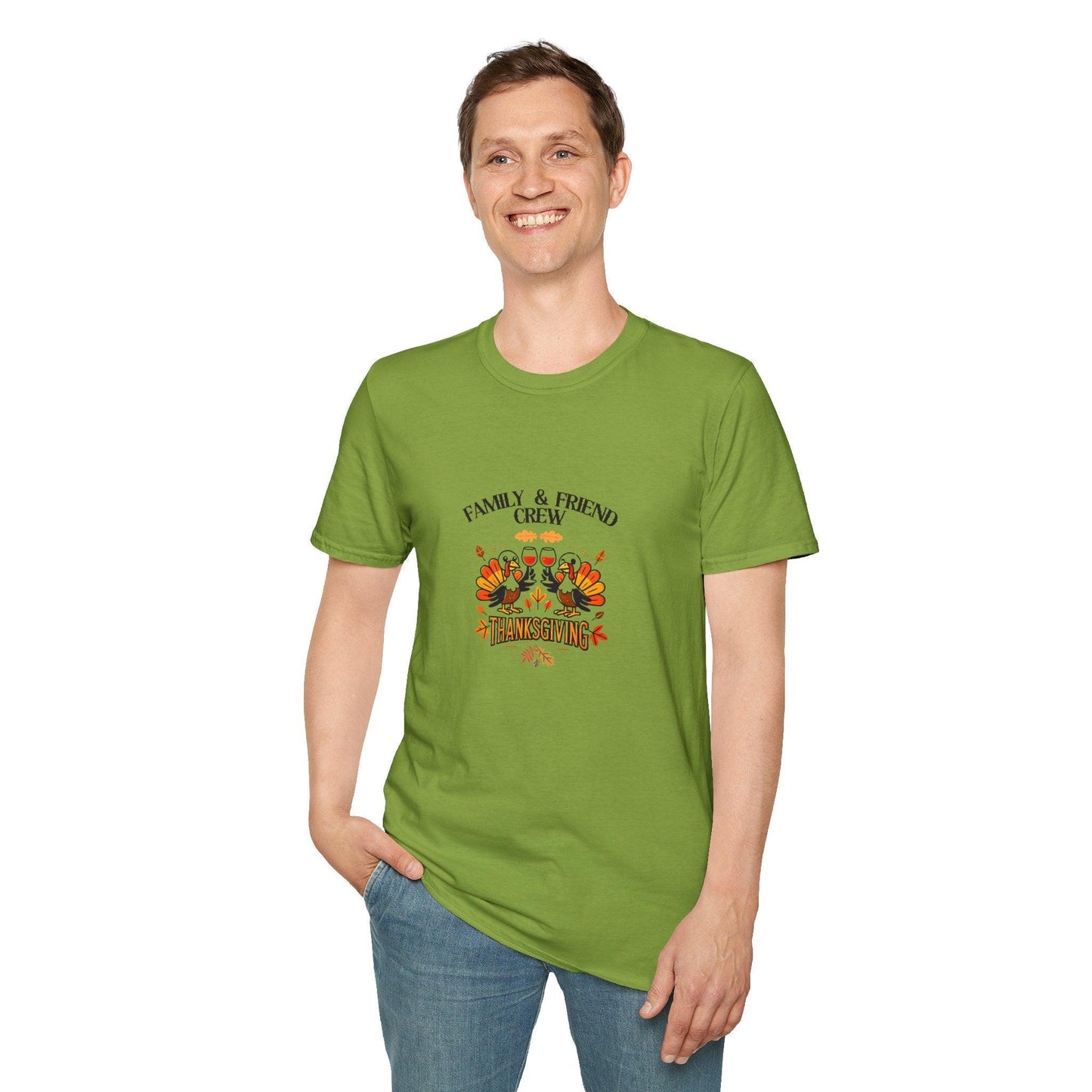 Thanksgiving Family & Friends Crew - Cheers to the Crew! 🦃🥂🍁 Unisex T-Shirt - Whippie's