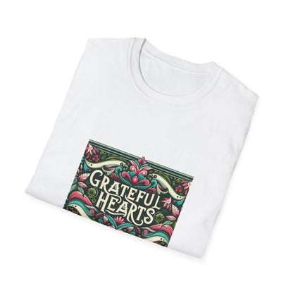 Grateful Hearts - Give Thanks with a Grateful Heart! 🧡💛🤎 Unisex T-Shirt - Whippie's