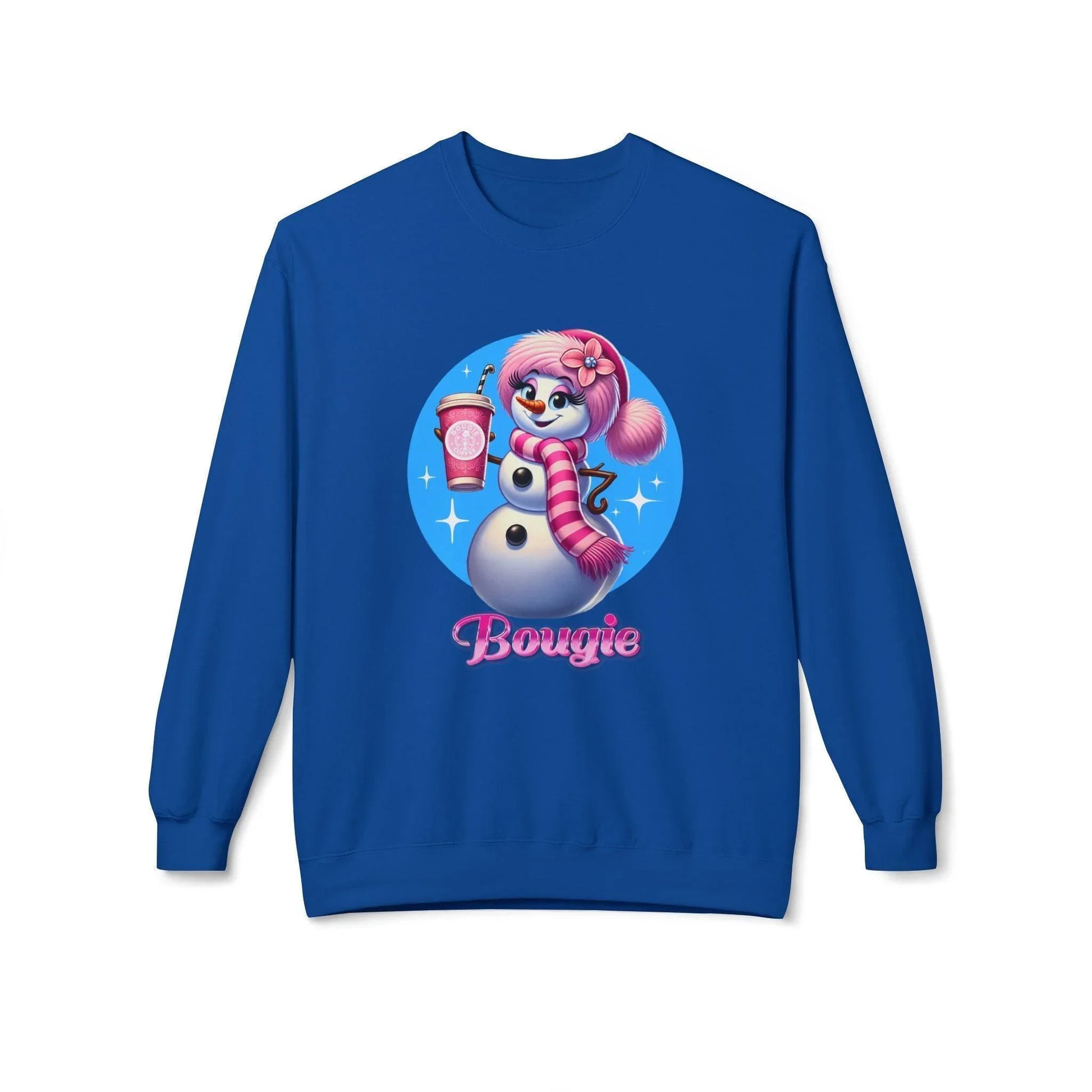Bougie Snowwoman ❄️⛄☕ Unisex Fleece Sweatshirt ✨ - Whippie's