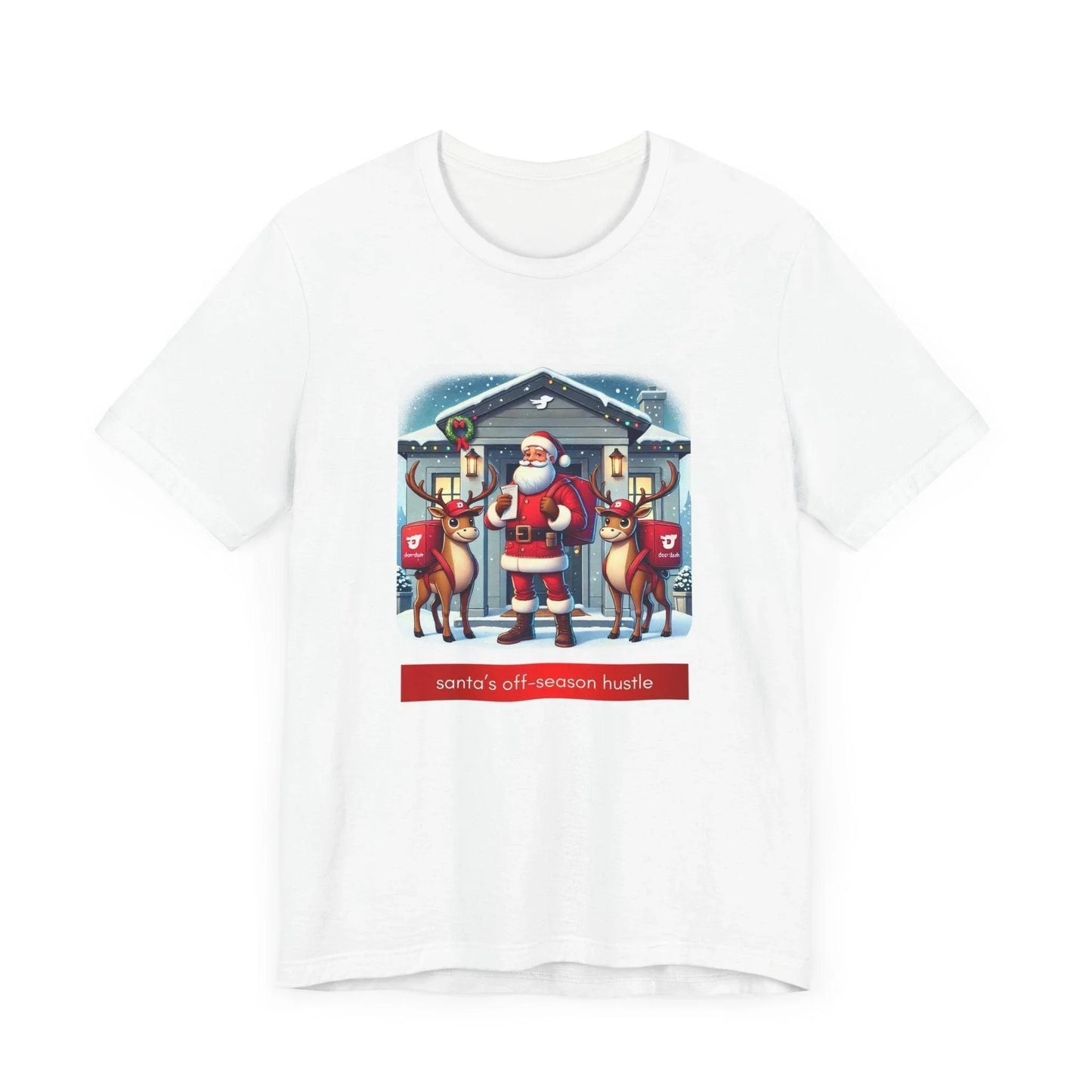 🎅 Santa's Off-Season Hustle 🍕 Unisex Tee ✨ Who knew Santa delivered more than presents? - Whippie's