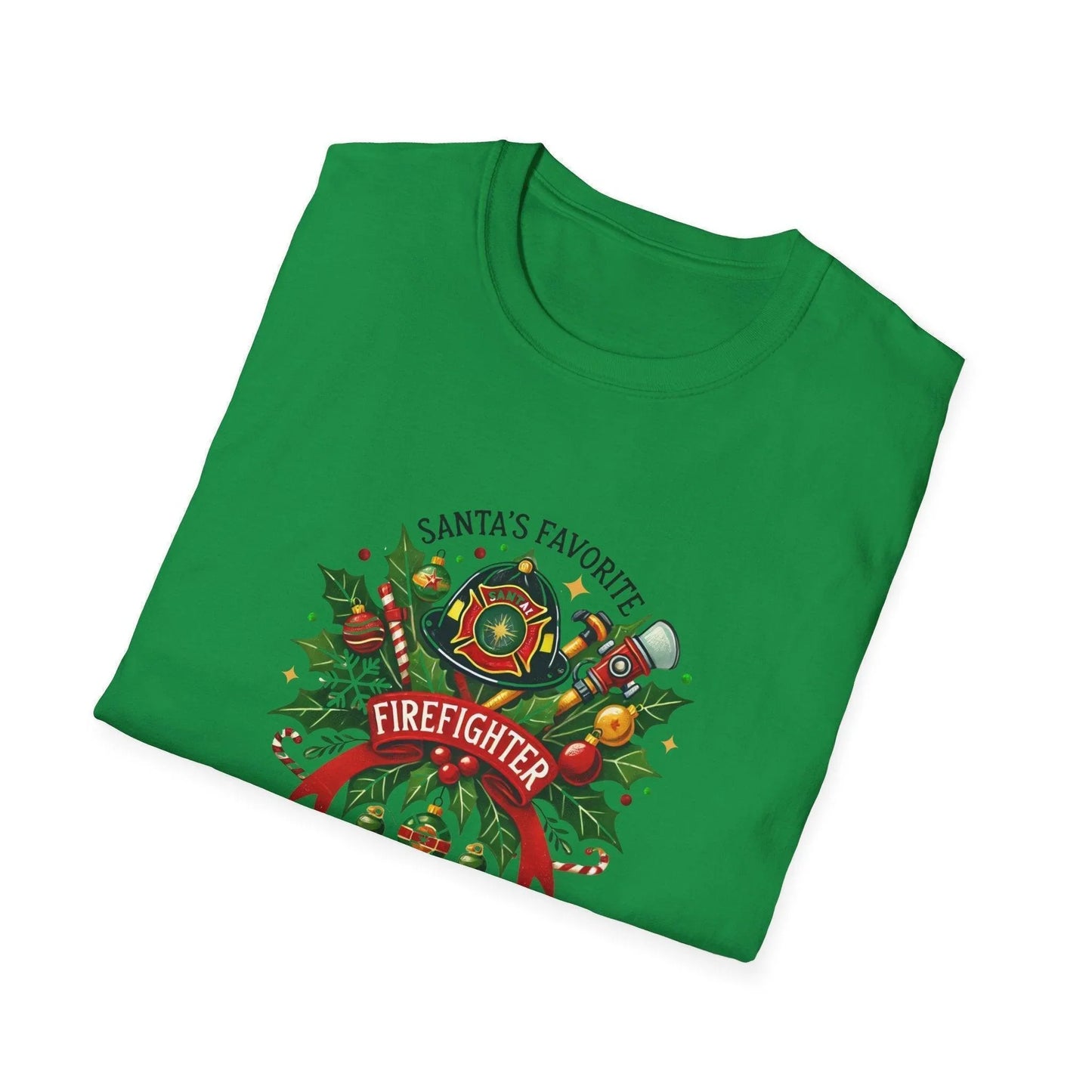Santa's Favorite Firefighter Unisex Tee 🔥🎅 - Whippie's