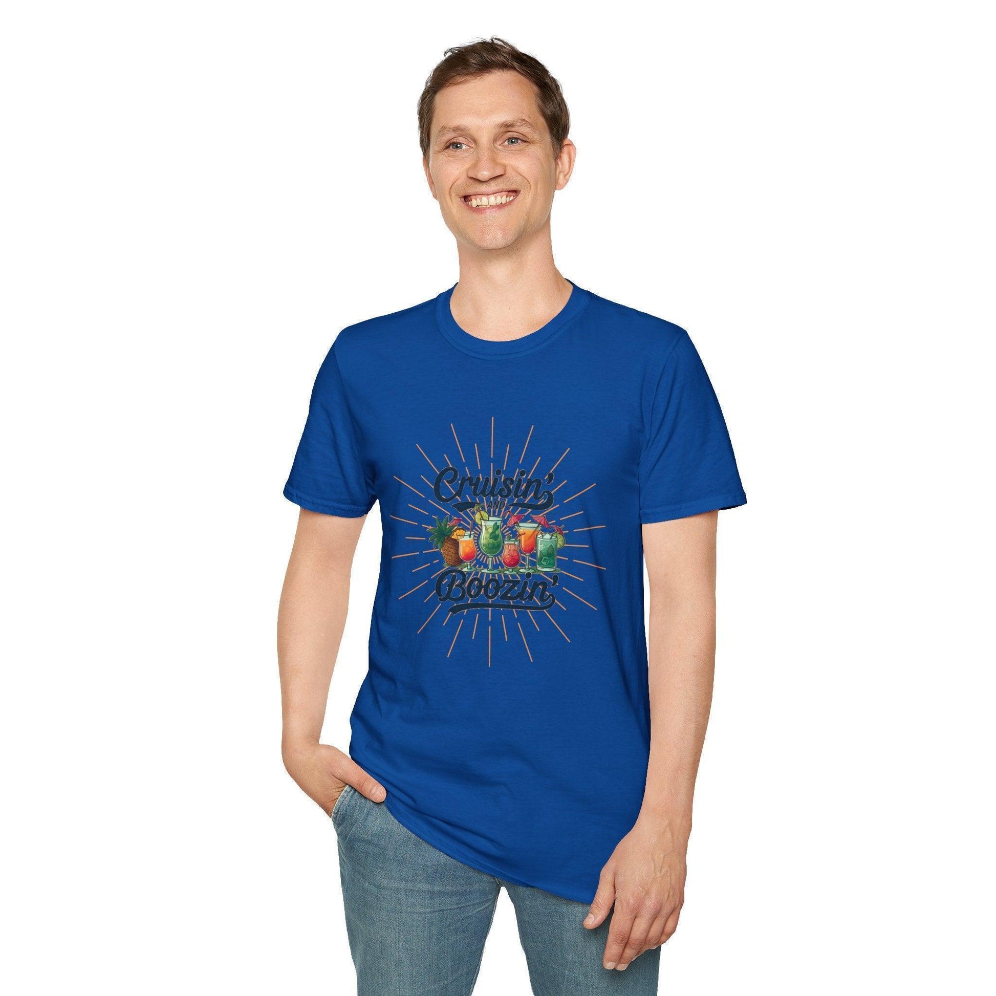 Cruisin' and Boozin Unisex Tee 🛳️🍹 - Whippie's