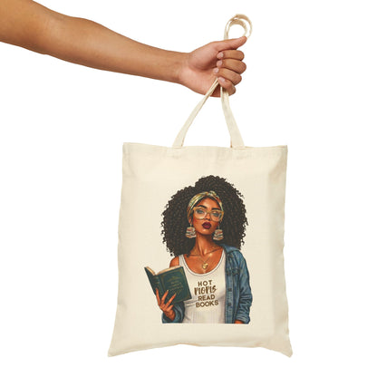 Hot Moms Read Books Tote Bag